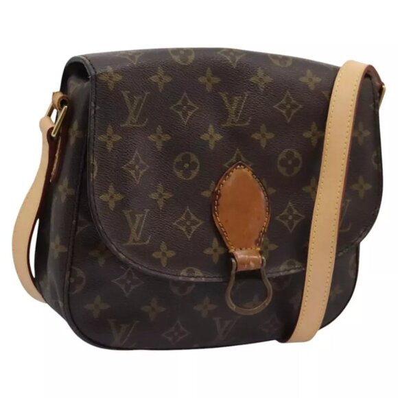LOUIS VUITTON Monogram Saint Cloud GM Shoulder Bag M51242 LV Auth bs22590 - Picture 1 of 14